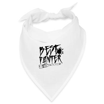 Bester Maler Beruf Malerbetrieb Malen Lackierer - Bandana Dreieckstuch - Weiß - Vorne