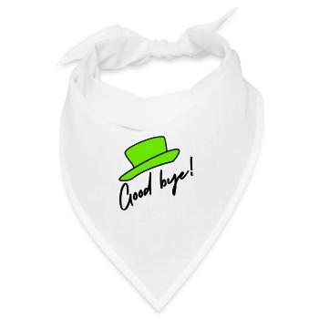 Queen Elisabeth - Good bye - Bandana Dreieckstuch - Weiß - Vorne