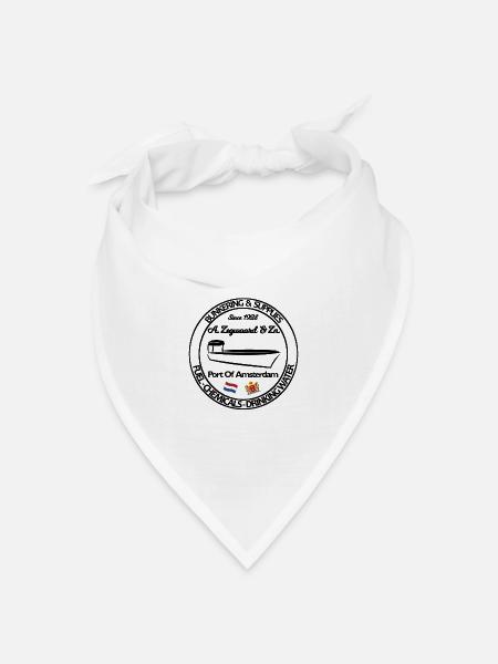 Bunkering Supply Company Hafen von Amsterdam - Bandana Dreieckstuch - Weiß