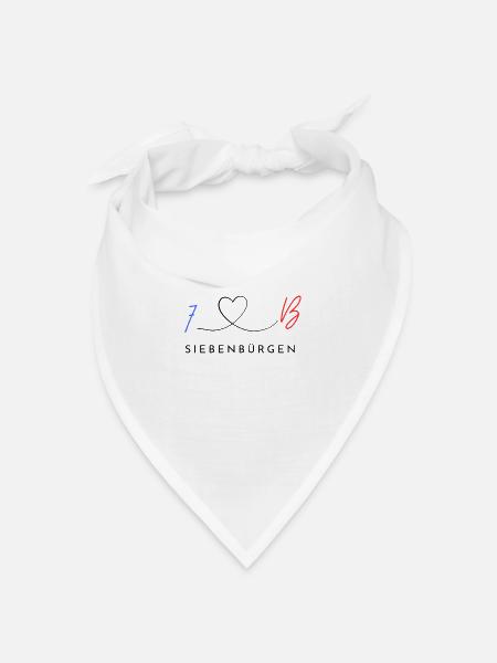 7B- Siebenbürgen - Bandana Dreieckstuch - Weiß