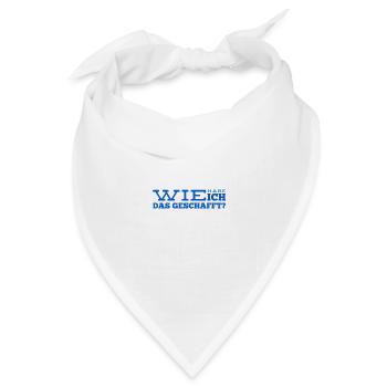 wie konnte das geschehen? - Bandana Dreieckstuch - Weiß - Vorne