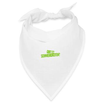gibt es Stress? - Bandana Dreieckstuch - Weiß - Vorne