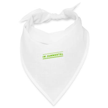 ich könnte die ganze Zeit jammern - Bandana Dreieckstuch - Weiß - Vorne