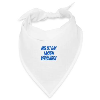 das ist nicht zum lachen - Bandana Dreieckstuch - Weiß - Vorne