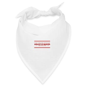 worauf bist du stolz - Bandana Dreieckstuch - Weiß - Vorne