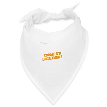 soll ich wieder gehen? - Bandana Dreieckstuch - Weiß - Vorne