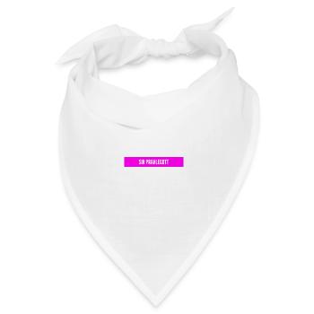 vor dir steht Sir Prahlegott - Bandana Dreieckstuch - Weiß - Vorne
