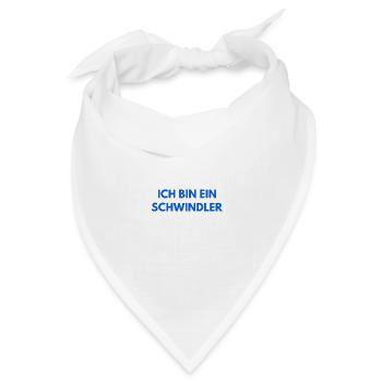 schwindeln ist mein Ding - Bandana Dreieckstuch - Weiß - Vorne