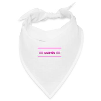 darauf kannst du dich verlassen - Bandana Dreieckstuch - Weiß - Vorne