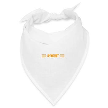 Zutritt verboten - Bandana Dreieckstuch - Weiß - Vorne