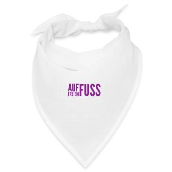 die Freiheit ist toll - Bandana Dreieckstuch - Weiß - Vorne
