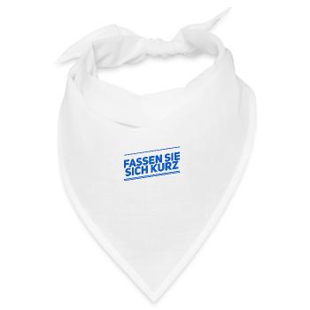 kurz und knapp - Bandana Dreieckstuch - Weiß - Vorne