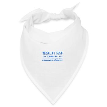 bleib optimistisch - Bandana Dreieckstuch - Weiß - Vorne