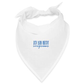 keine Lust auf Vorurteile - Bandana Dreieckstuch - Weiß - Vorne