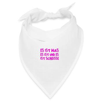 schlechte Laune - Bandana Dreieckstuch - Weiß - Vorne