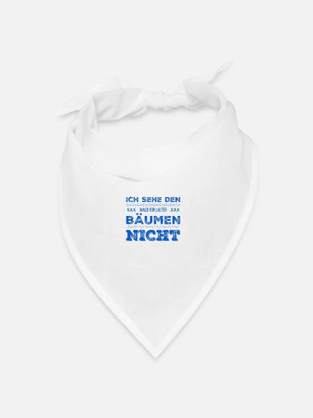 ich sehe schlecht - Bandana Dreieckstuch - Weiß