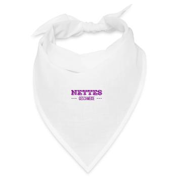 genialer Kleidung - Bandana Dreieckstuch - Weiß - Vorne