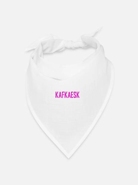 das ist kafkaesk - Bandana Dreieckstuch - Weiß
