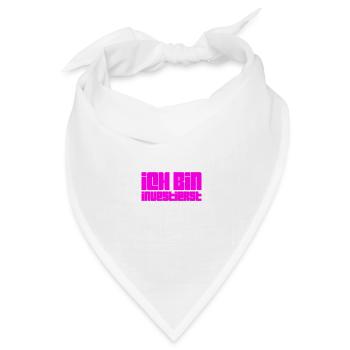 investieren ist genial - Bandana Dreieckstuch - Weiß - Vorne