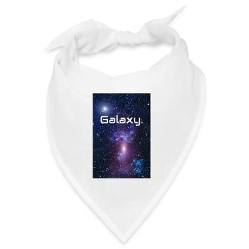 Galaxy Wort Universum Sterne Milchstraße Geschenk - Bandana Dreieckstuch - Weiß - Vorne