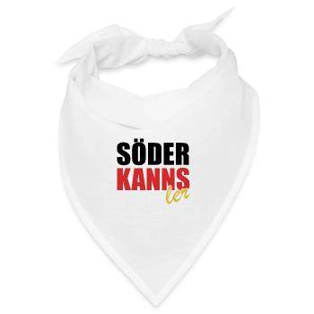 Söder kanns - Kanzler - Kanzlerkandidat - Bandana Dreieckstuch - Weiß - Vorne