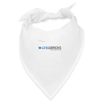 CREABRICKS - Bandana Dreieckstuch - Weiß - Vorne