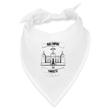 Mali Empire Schwarz-Weiß-Edition - Bandana Dreieckstuch - Weiß - Vorne