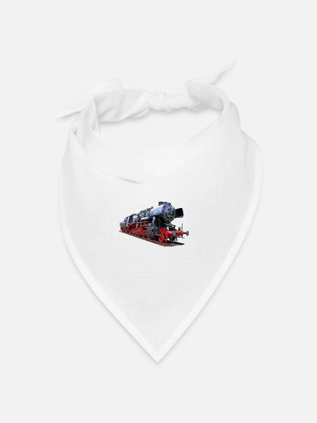 Dampflok 52 8154 BR 52 - Bandana Dreieckstuch - Weiß