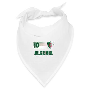 Algerien Fußball Mannschaft - Bandana Dreieckstuch - Weiß - Vorne