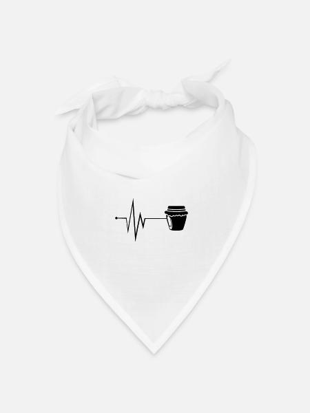 Honig symbol Puls Imker - Bandana Dreieckstuch - Weiß