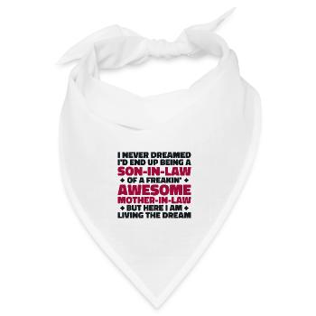 Schwiegersohn einer verdammt geilen Schwiegermutter - Bandana Dreieckstuch - Weiß - Vorne
