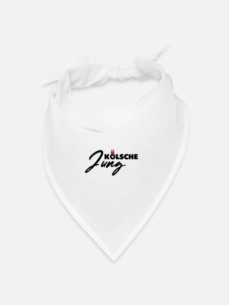 Kölsche Jung - Bandana Dreieckstuch - Weiß