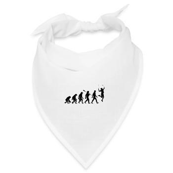 Evolution - Badminton - Sport - Bandana Dreieckstuch - Weiß - Vorne