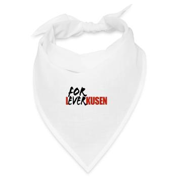 For Ever Leverkusen - Ich mag Leverkusen - Bandana Dreieckstuch - Weiß - Vorne