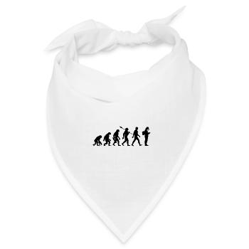 Evolution - Imker - Bienen - Bienenzucht - Bandana Dreieckstuch - Weiß - Vorne