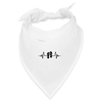 Badelatschen Puls - Bandana Dreieckstuch - Weiß - Vorne