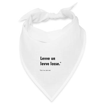 Levve un levve losse - Bandana Dreieckstuch - Weiß - Vorne