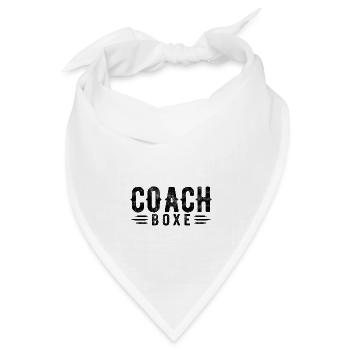 Boxtrainer Boxtrainer | Boxtrainer Geschenk - Bandana Dreieckstuch - Weiß - Vorne