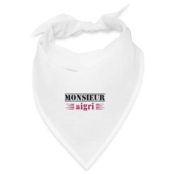 Mr. Verbitterter Geschenkmann Humor - Bandana Dreieckstuch - Weiß - Vorne
