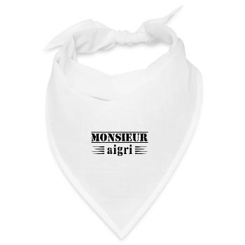 Mr. Verbitterter Geschenkmann Humor - Bandana Dreieckstuch - Weiß - Vorne