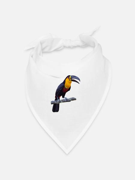 tucan - Bandana Dreieckstuch - Weiß