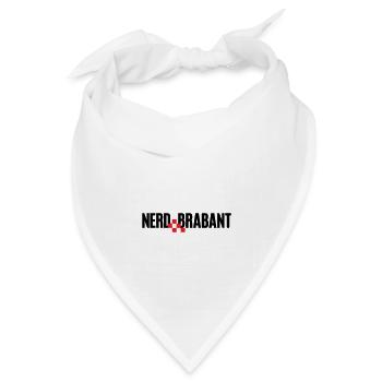 NERD-BRABANT. Intelligenteste Region der Niederlande. - Bandana Dreieckstuch - Weiß - Vorne
