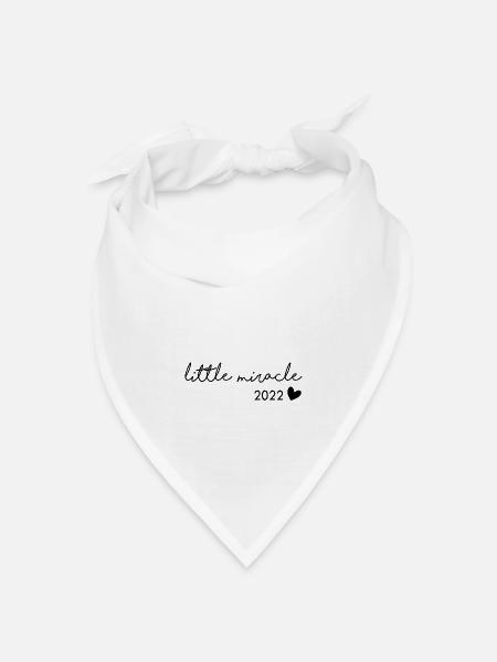 little miracle 2022 - Bandana Dreieckstuch - Weiß