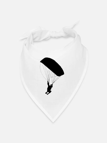 Fallschirm - Bandana Dreieckstuch - Weiß