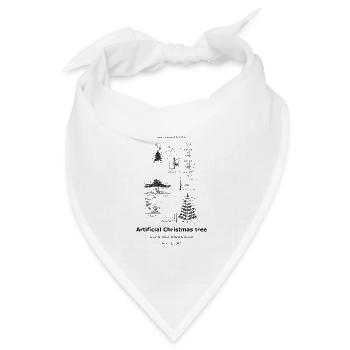 Artificial christmas tree - Bandana Dreieckstuch - Weiß - Vorne
