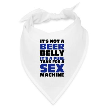 Beer Belly - Bandana Dreieckstuch - Weiß - Vorne