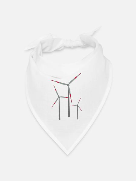 Ökostrom - Bandana Dreieckstuch - Weiß