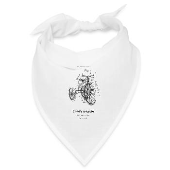 Tricycle - Bandana Dreieckstuch - Weiß - Vorne