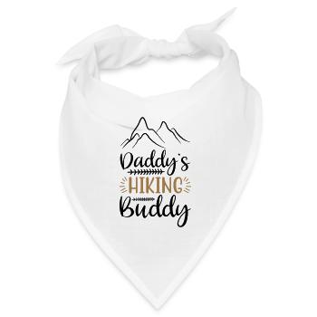 DADDY'S HIKING BUDDY - Bandana Dreieckstuch - Weiß - Vorne