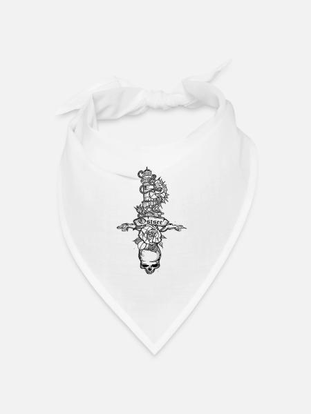 Ostsee // Illustration - Bandana Dreieckstuch - Weiß